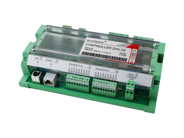 Modbus TCP/RTU Pulse Counter and Datalogger with 32 Channels