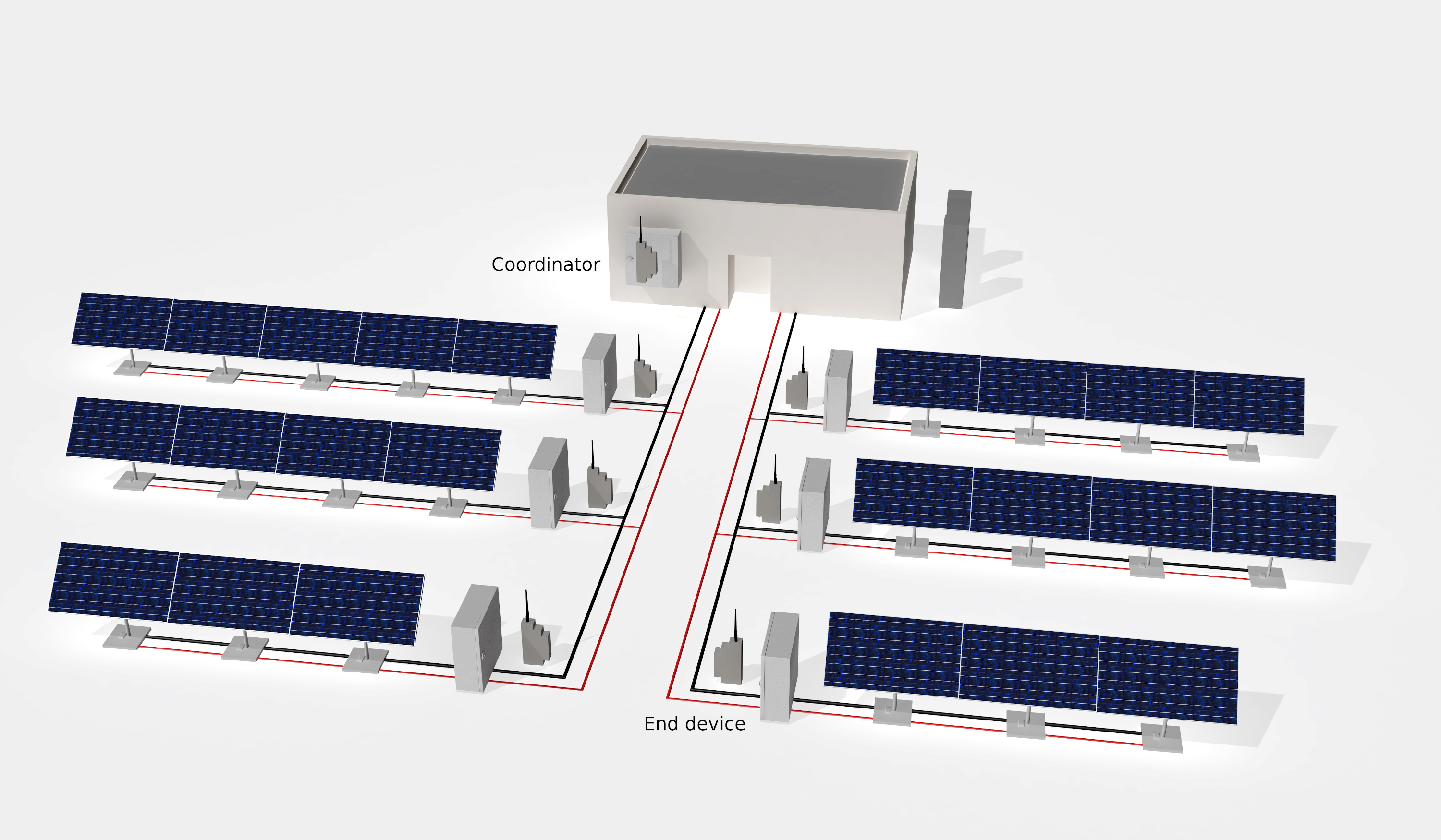 Wireless string monitoring for solar PV plants